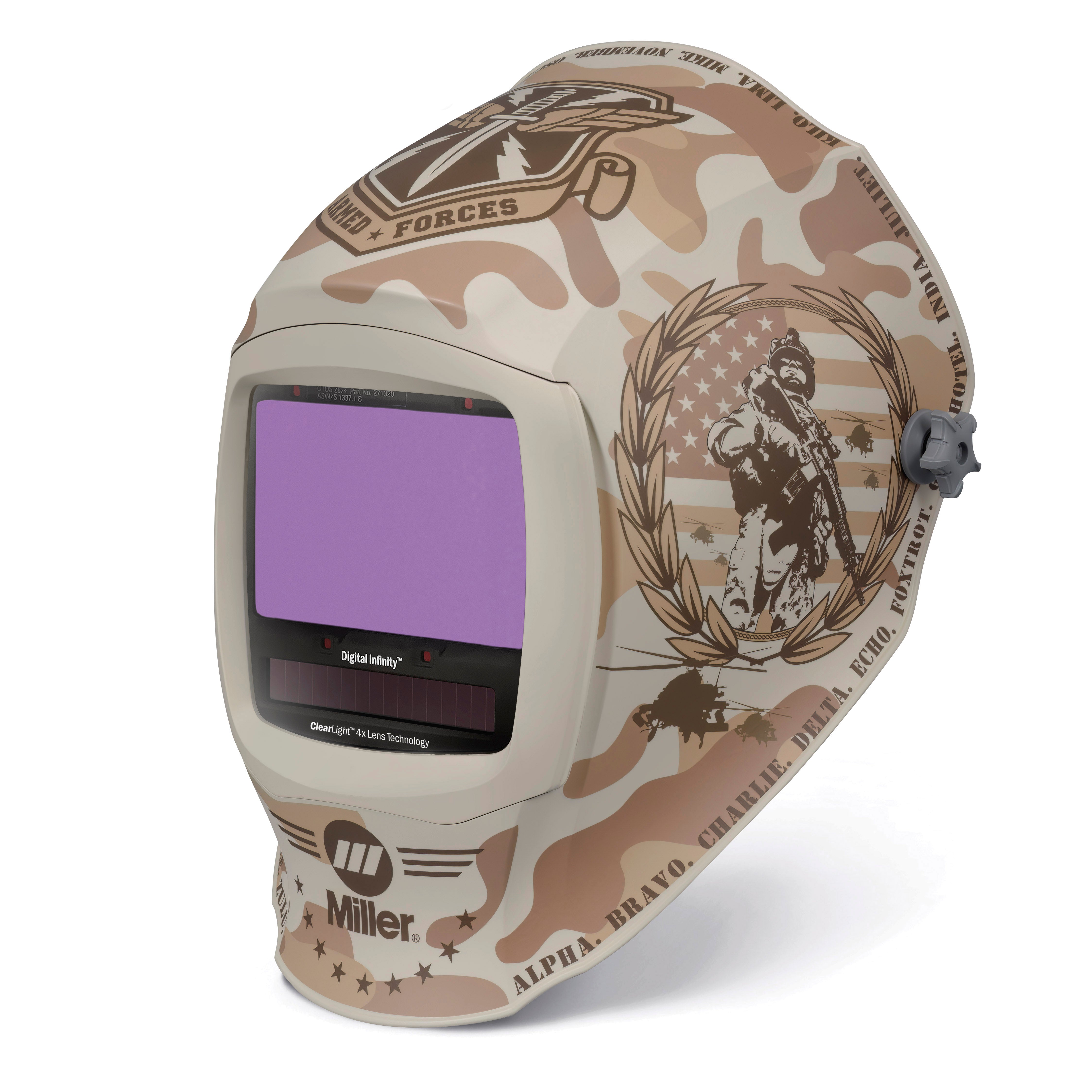 Miller Digital Infinity Welding Helmet w/ ClearLight 4X, Honor - 296785