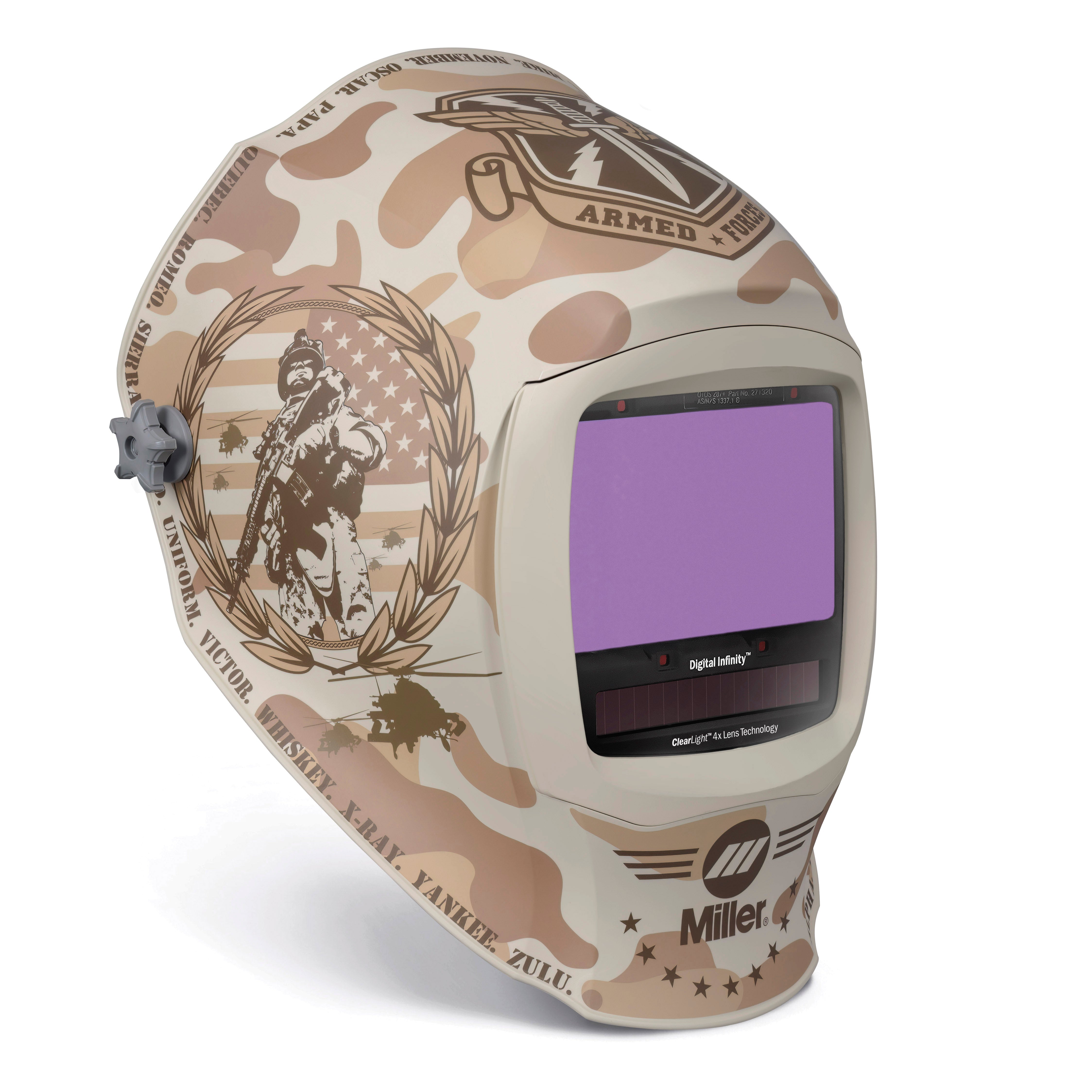 Miller Digital Infinity Welding Helmet w/ ClearLight 4X, Honor - 296785