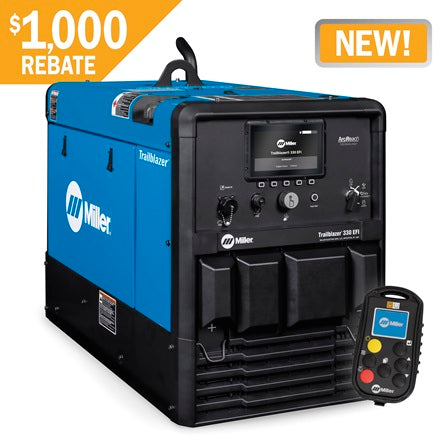 Miller Trailblazer 330 EFI Welder/Generator w/Excel Power and WIC - 907832002