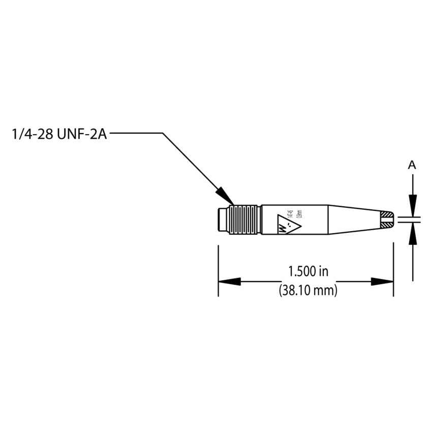 TWECO - WeldSkill WS14T-45 Contact Tip (045) Tapered - 25 Per Pack - 1140-1344