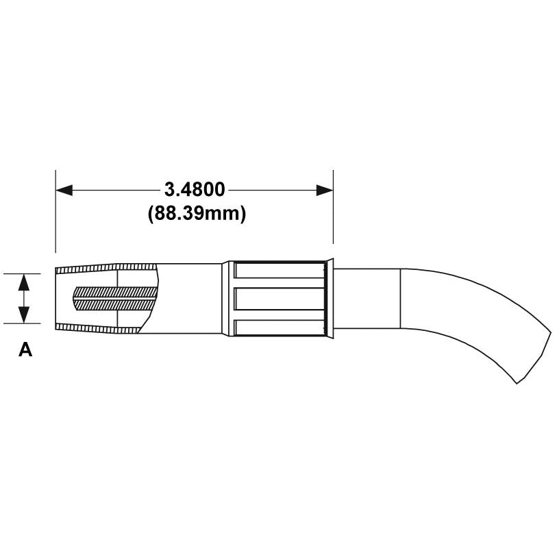 Tweco 24A Series 24A-37SS Nozzle (3/8) Tip Recess - 2/pk - 1240-1101